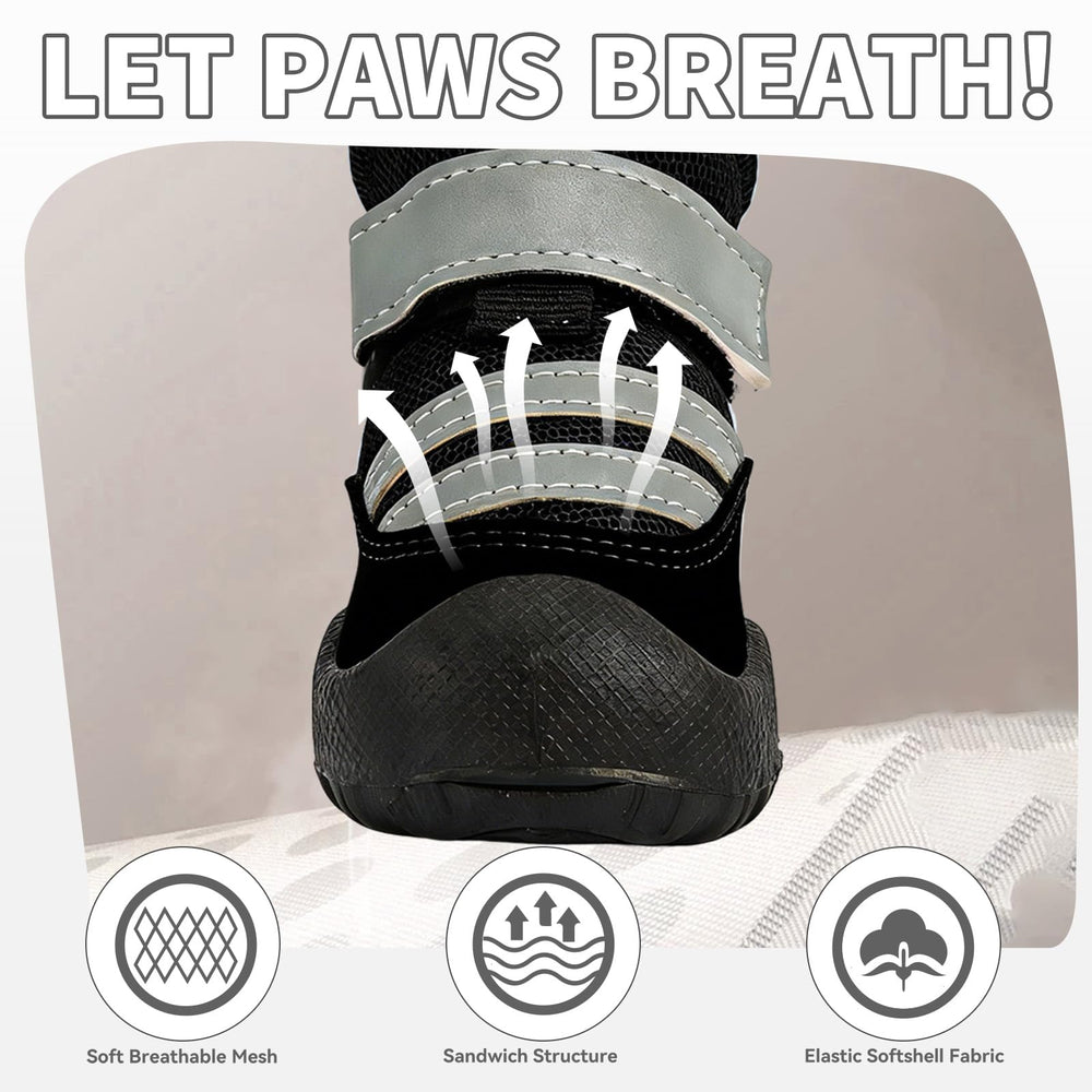 Botas Furrtripsy para perro con suela antideslizante en terreno húmedo