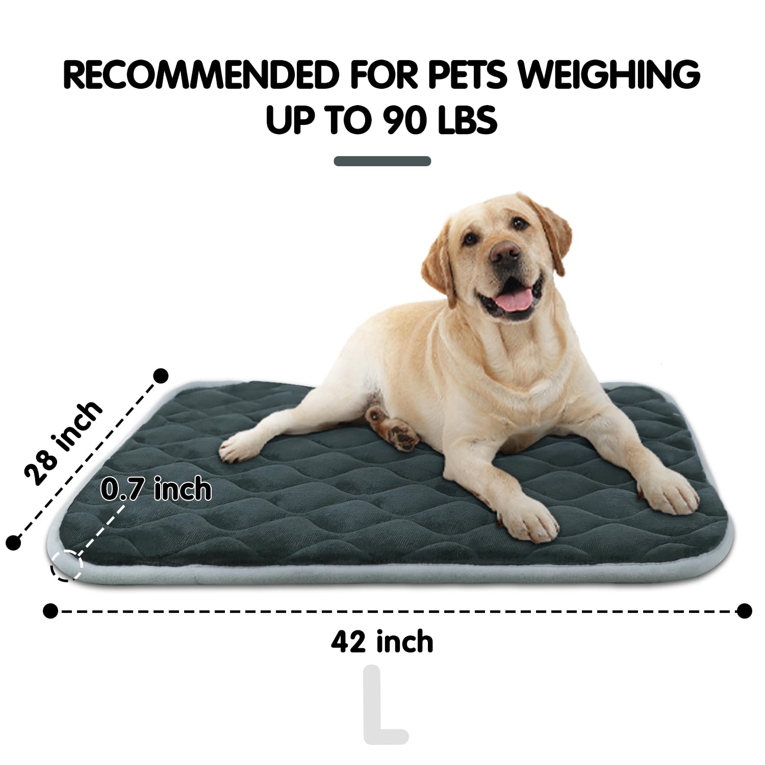 Cama furrybaby de tamaño 42x28 para jaula de perro.