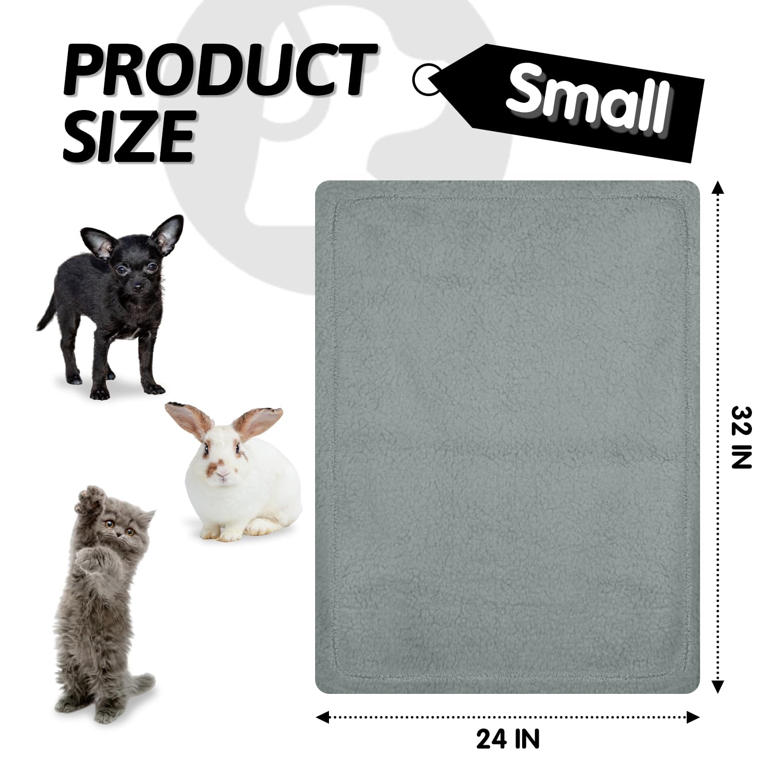 Manta para cama y sillón furrybaby gris, ideal para descanso diario.