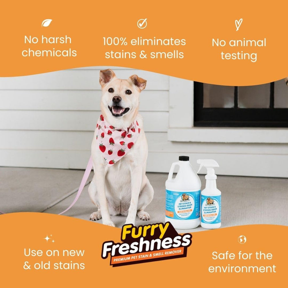 Limpieza multi superficie con FurryFreshness para pisos y muebles.