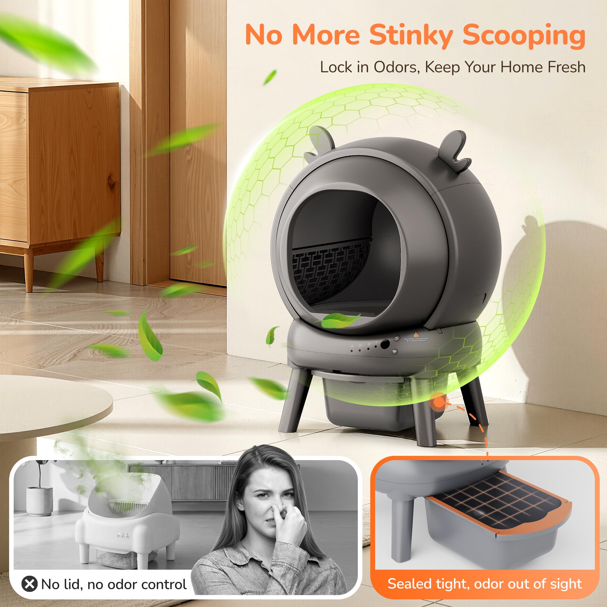 Furrykiddy diseño compacto y moderno que se integra en casa.