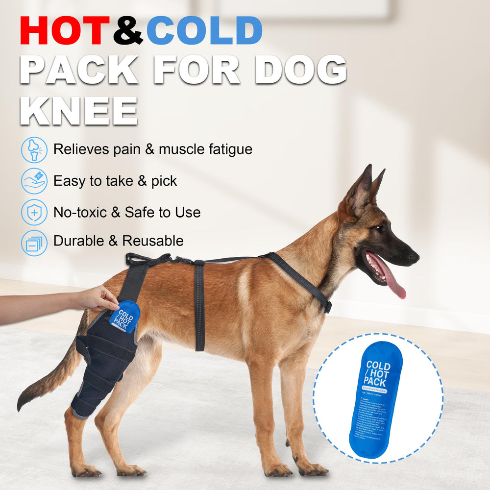 Compresa fría Furtent para rodilla canina, ayuda a reducir inflamación con seguridad.
