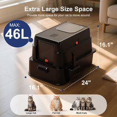 FURTIME caja-litter con control de olores para espacios más frescos.