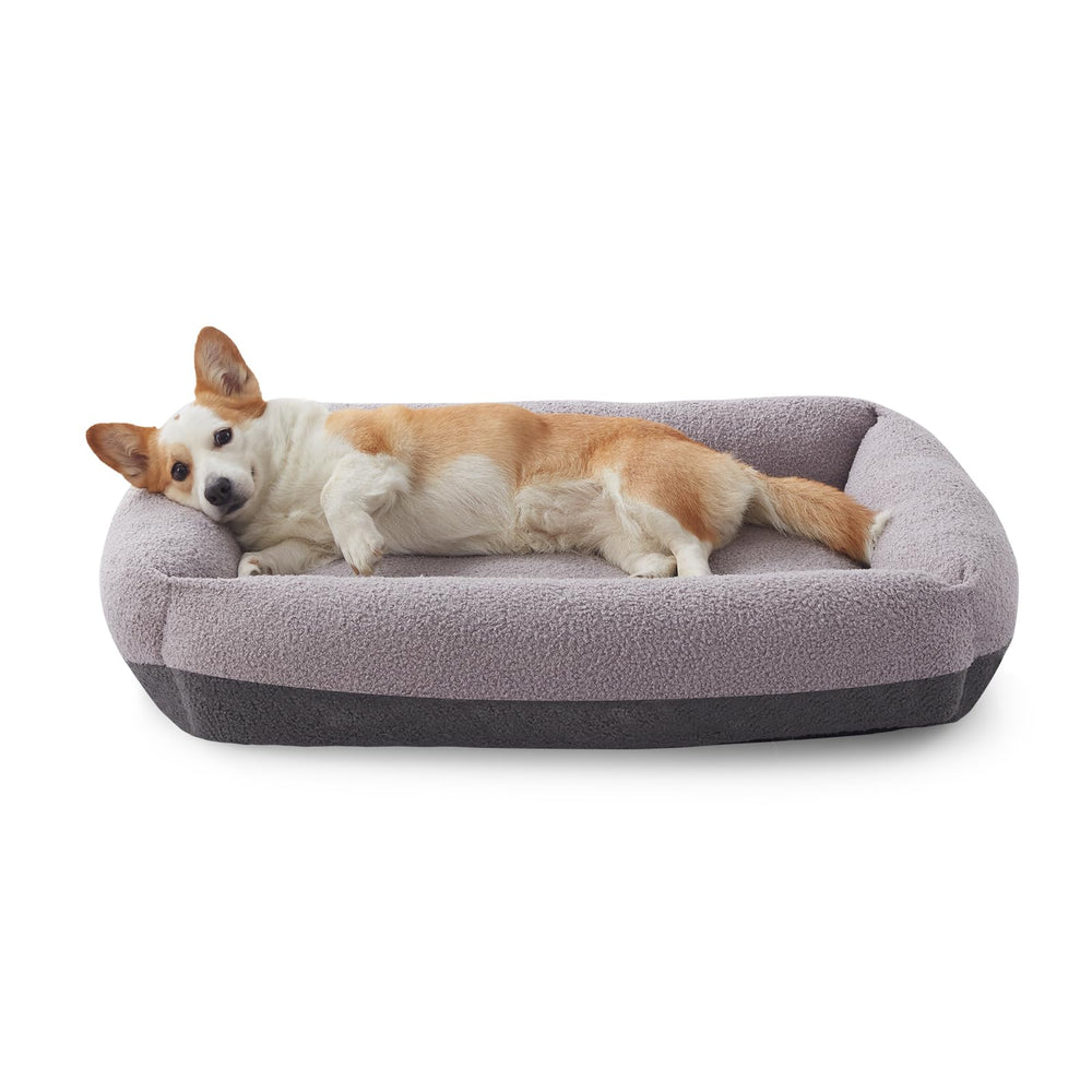 Cama FURTIME lavable mediana rectangular para perros, fácil lavado.