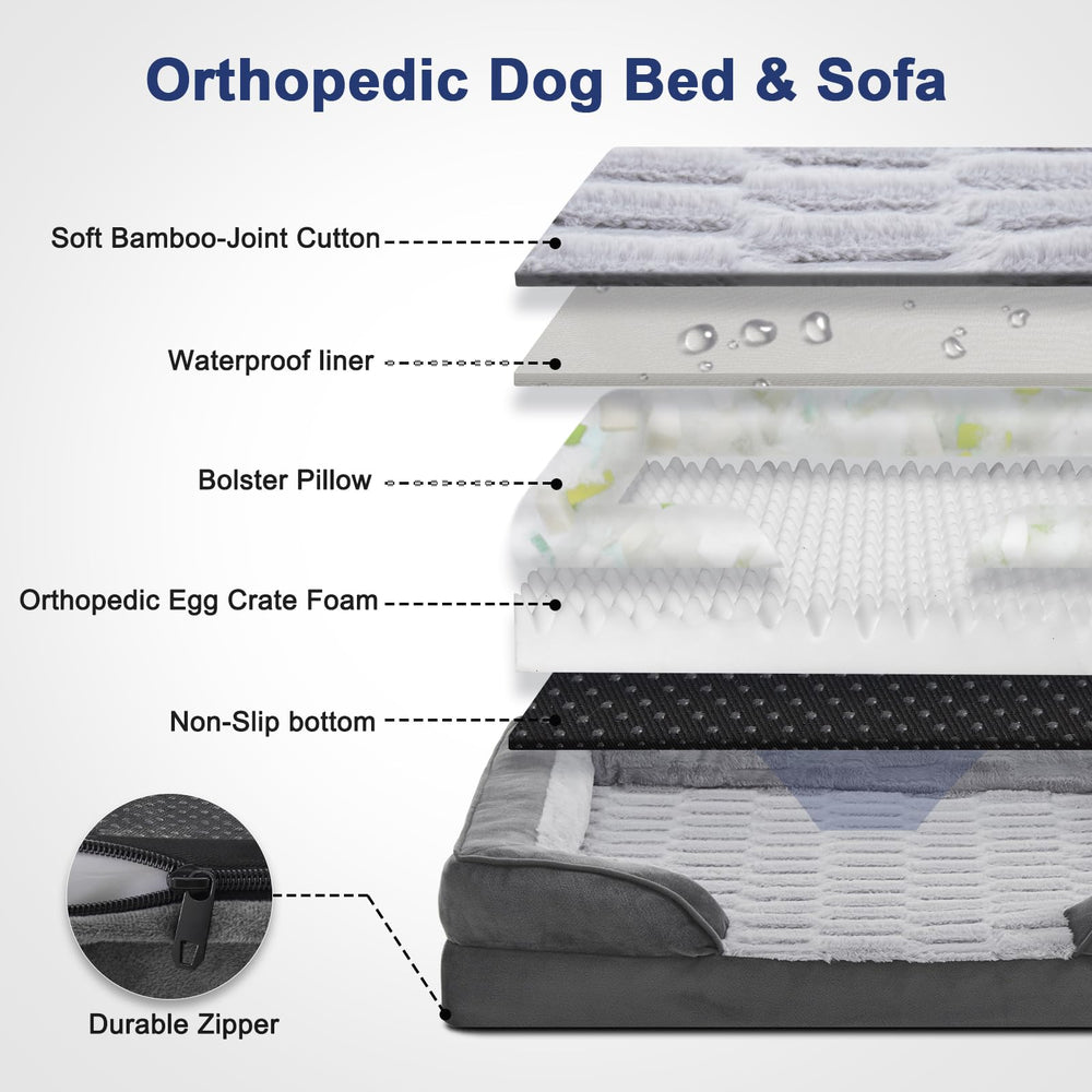 Superficie suave de bambú plush en la cama FURTIME para dormir.