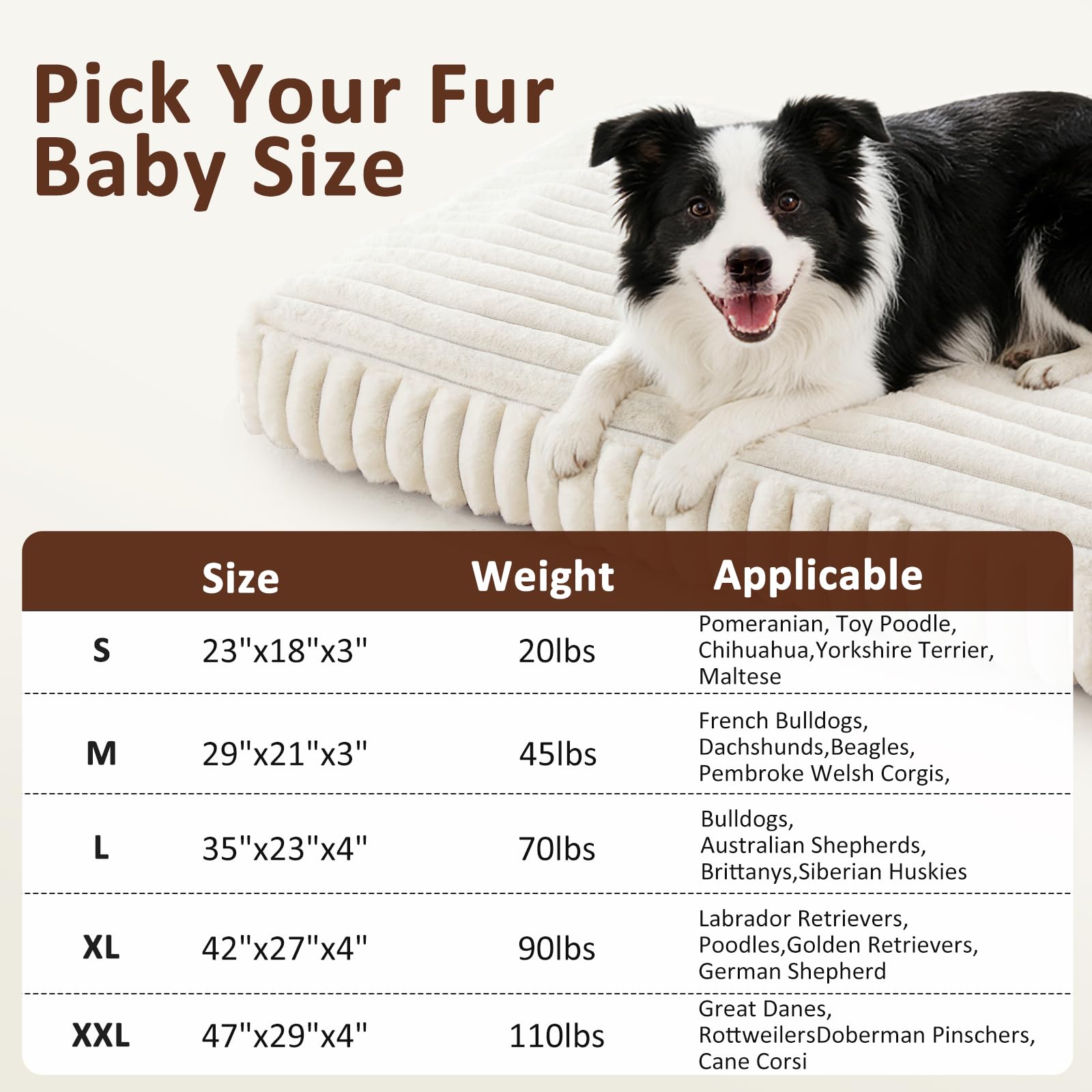 Funda lavable de Furtime XL para limpieza rápida.