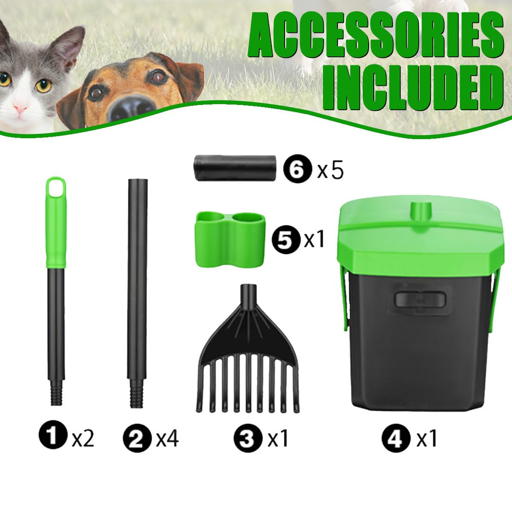 FUSBUNTY Pooper Scooper ideal para jardín y kennel al aire libre.