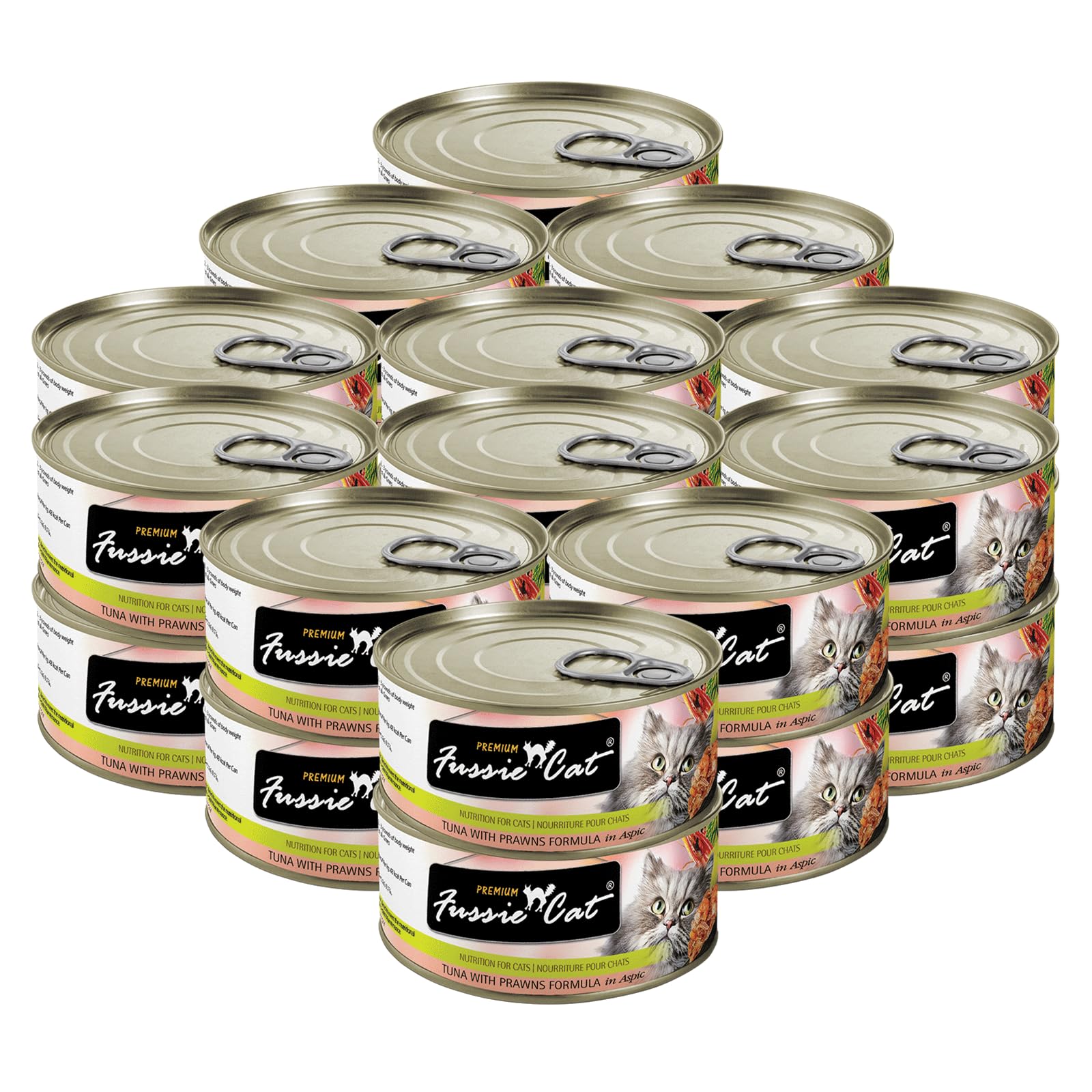 Fussie Cat atún y gambas en aspic: atún como primer ingrediente para sabor natural.