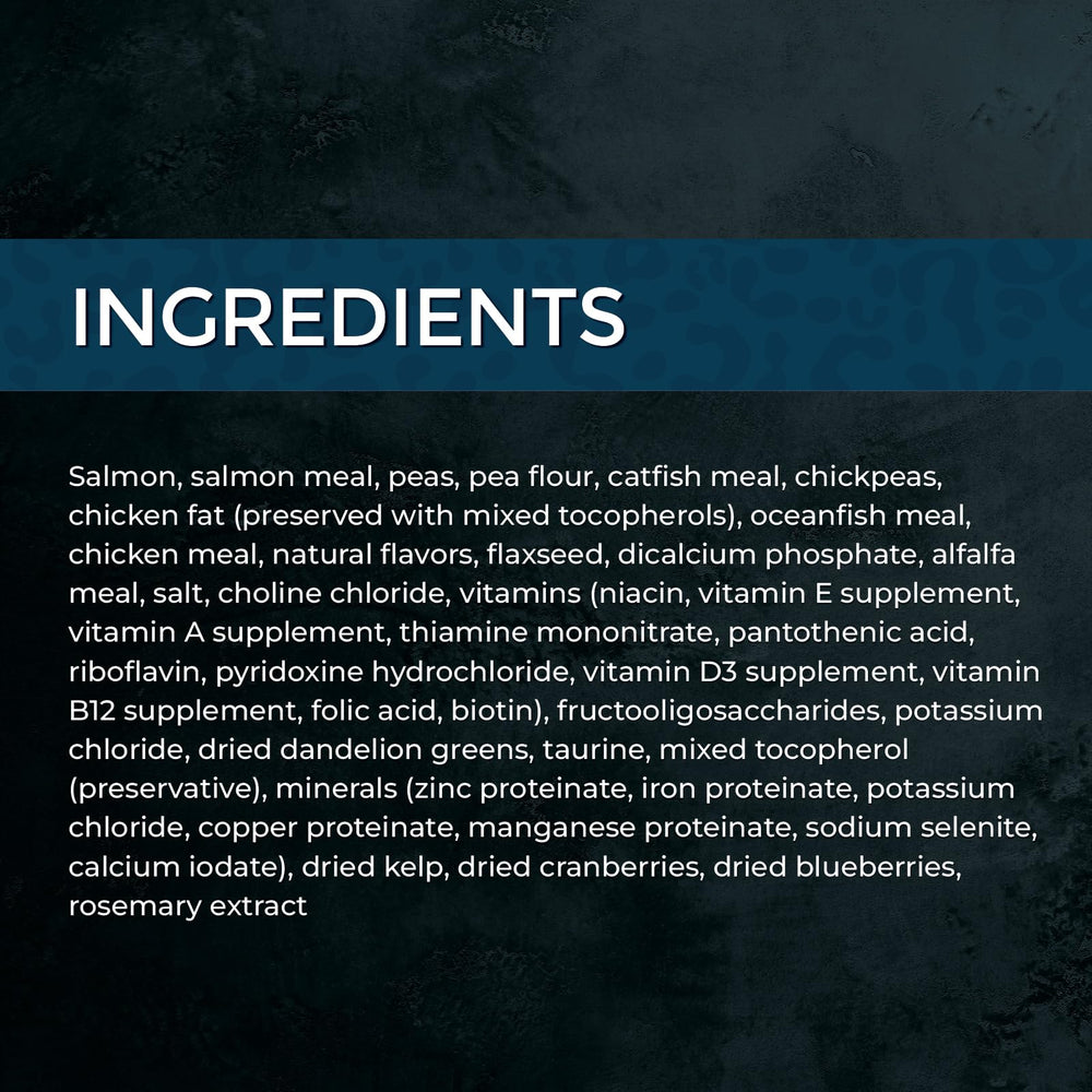 Ingredientes frescos de Fussie Cat Mercado Fresco Salmón, calidad en cada bocado.