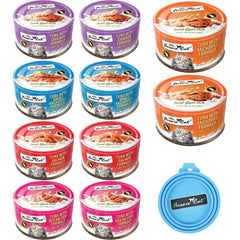 Fussie Cat variedad de sabores en latas 2.47 oz para rotar la dieta.