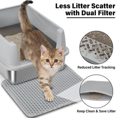 FUTAM caja de arena acero inoxidable es duradera y fácil de limpiar.