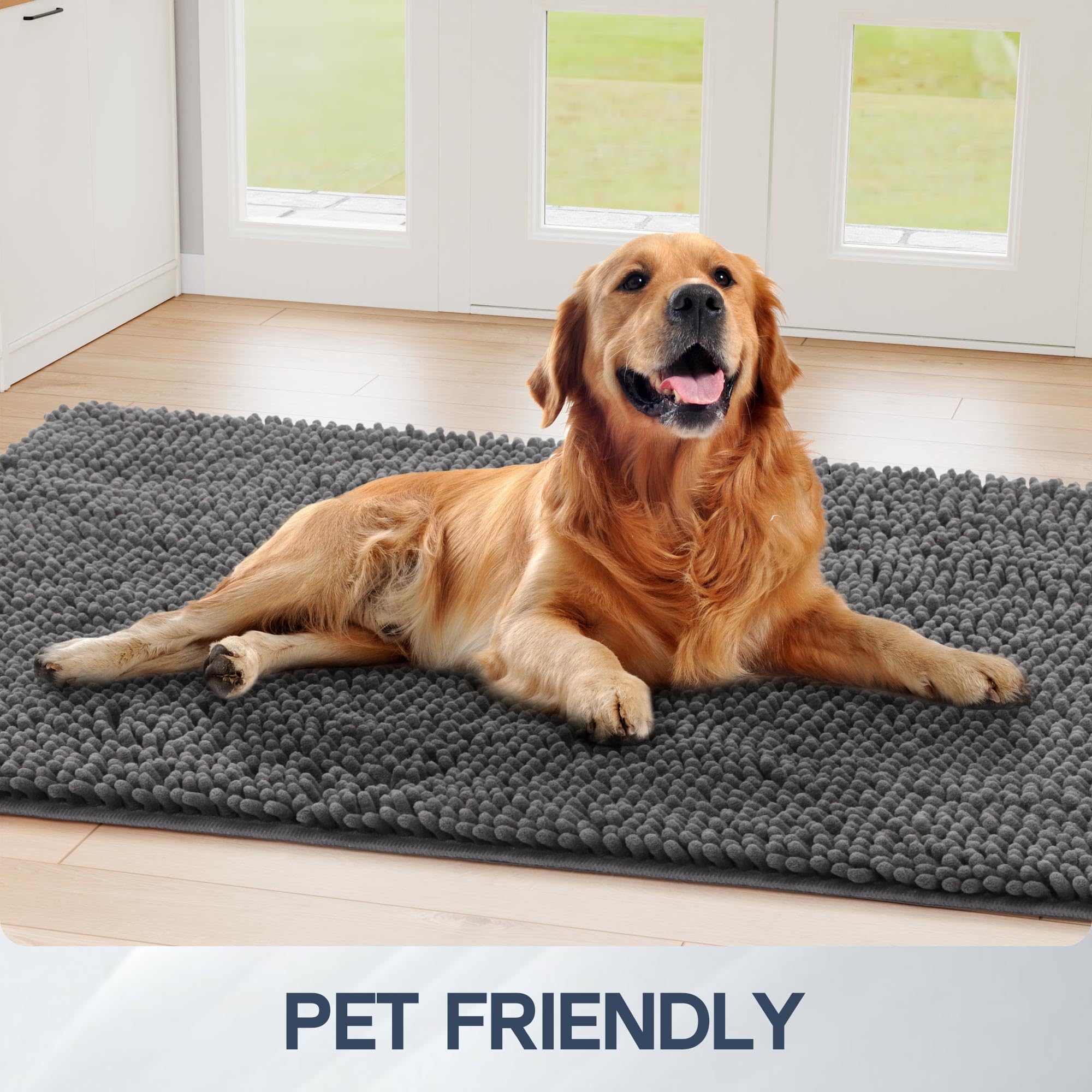 Futurwit alfombra gris con diseño moderno para cualquier entrada
