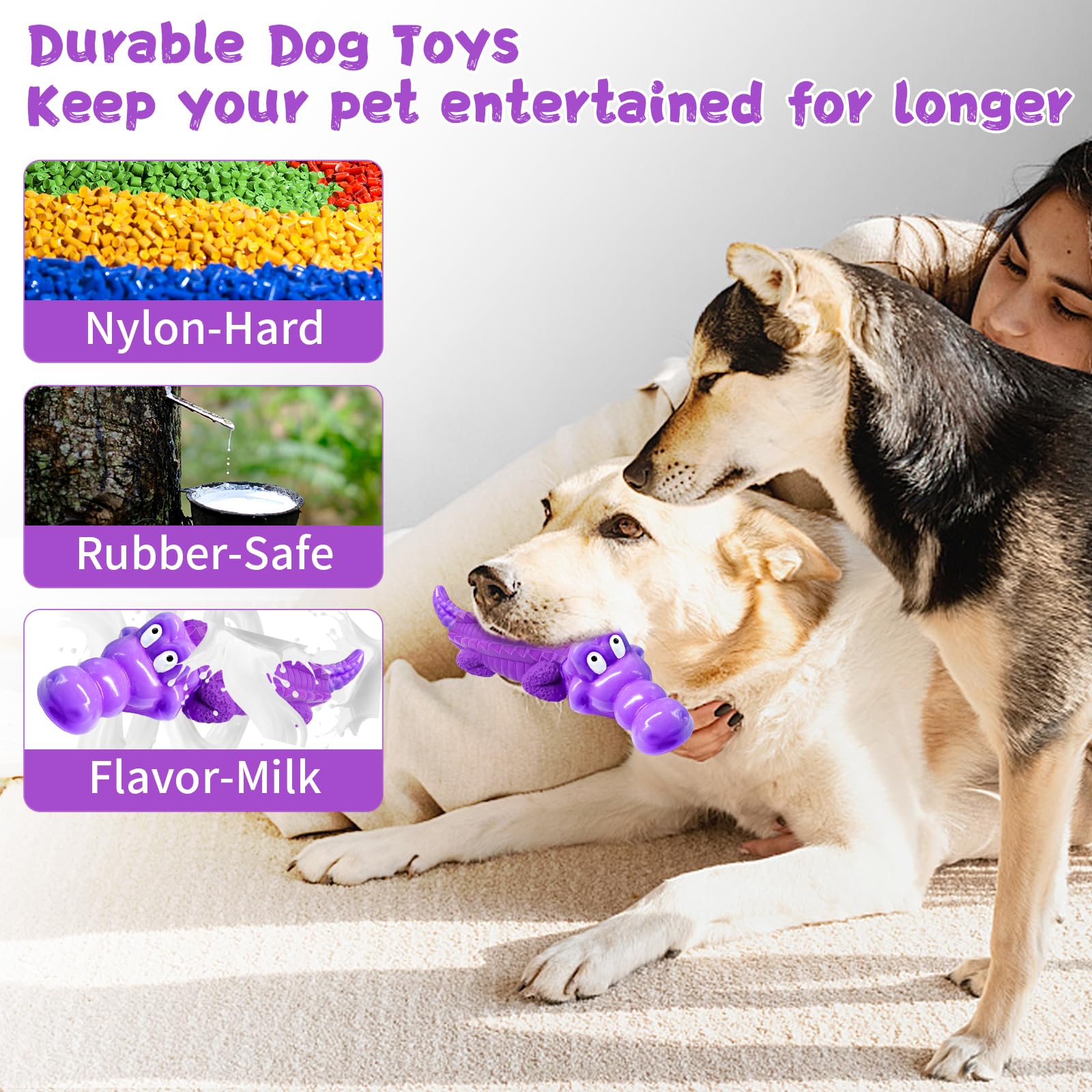 Fuufome juguete aroma-leche natural que capta la atención del perro.
