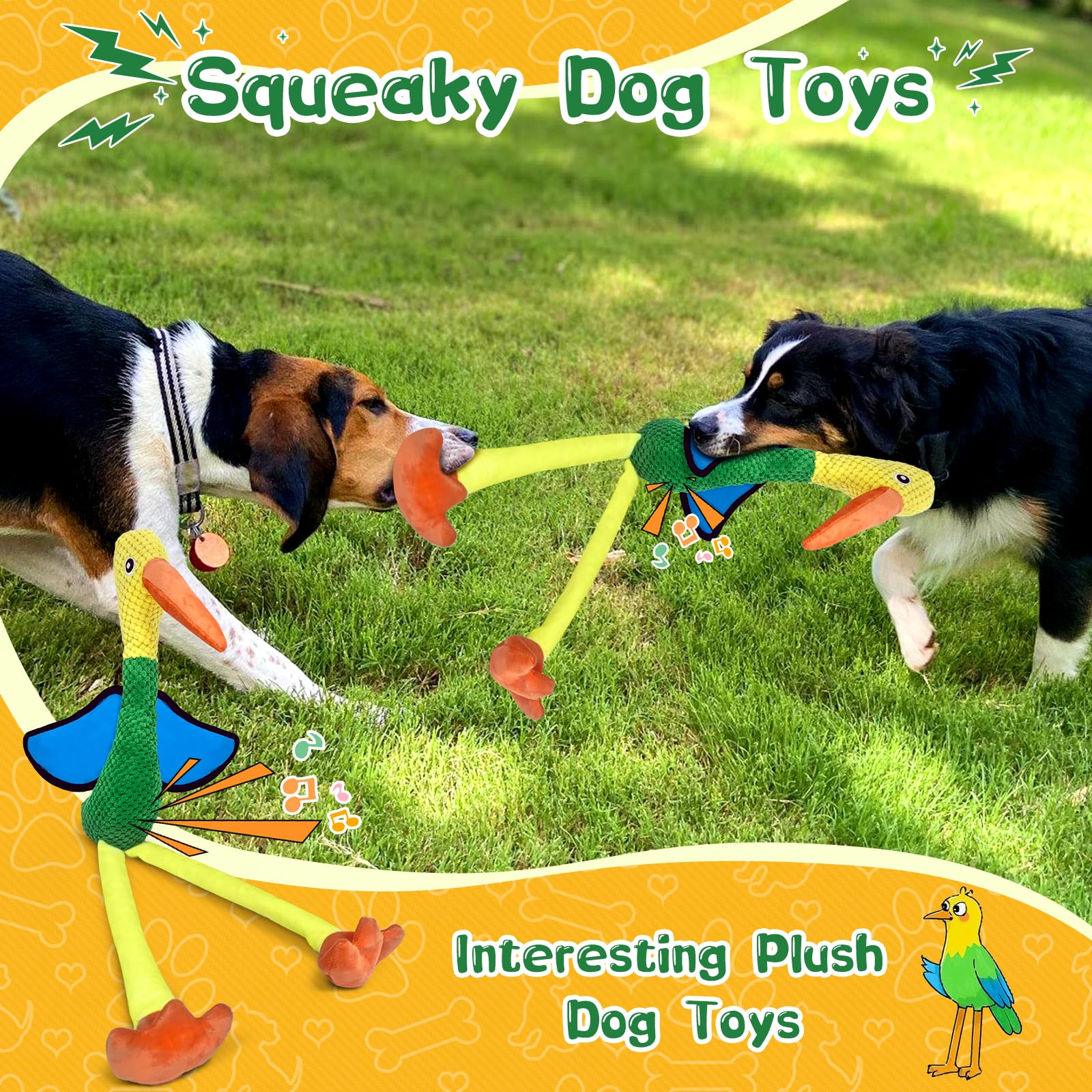 Fuufome Juguete Perro Dos Piernas Largas: fácil de agarrar, ideal para juegos entre varios.