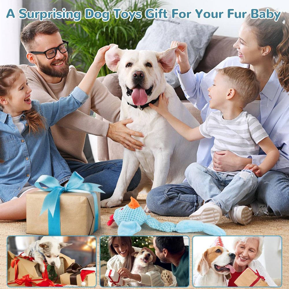 Fuufome Juguete peluche con costuras resistentes para perros activos.