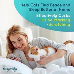 Spray calmante FuzzyMilky para sofás y juguetes, señales tranquilizadoras para el hogar