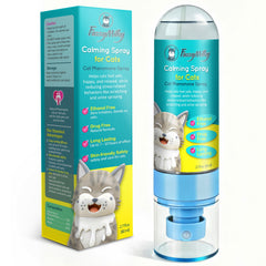 Spray calmante FuzzyMilky para gatos de 80 ml, crea ambiente tranquilo en casa