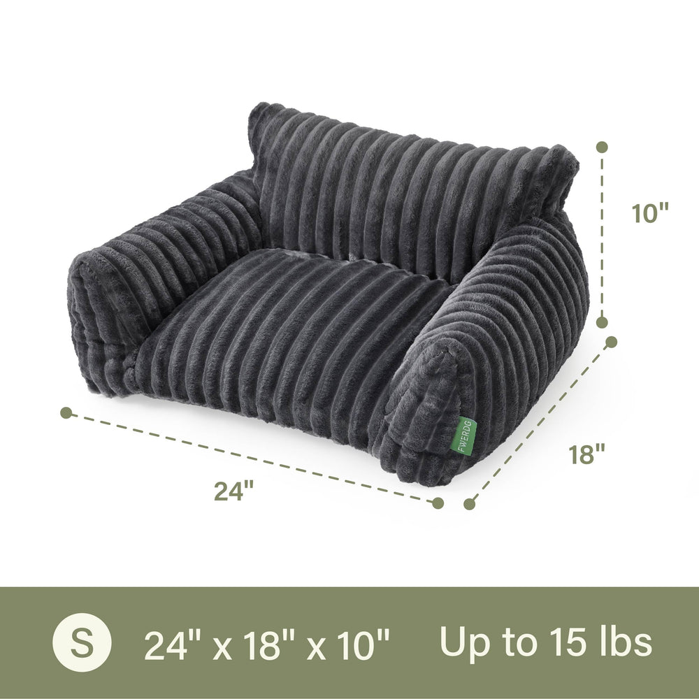 Dimensiones 24x18x10 pulgadas de FWERDG, apta para gatos o perros pequeños.