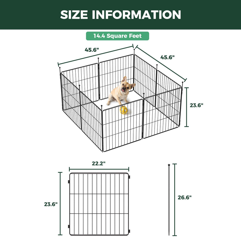 FXW MiniPaws apta para perritos y cachorros, tamaño 24 pulgadas para áreas pequeñas.