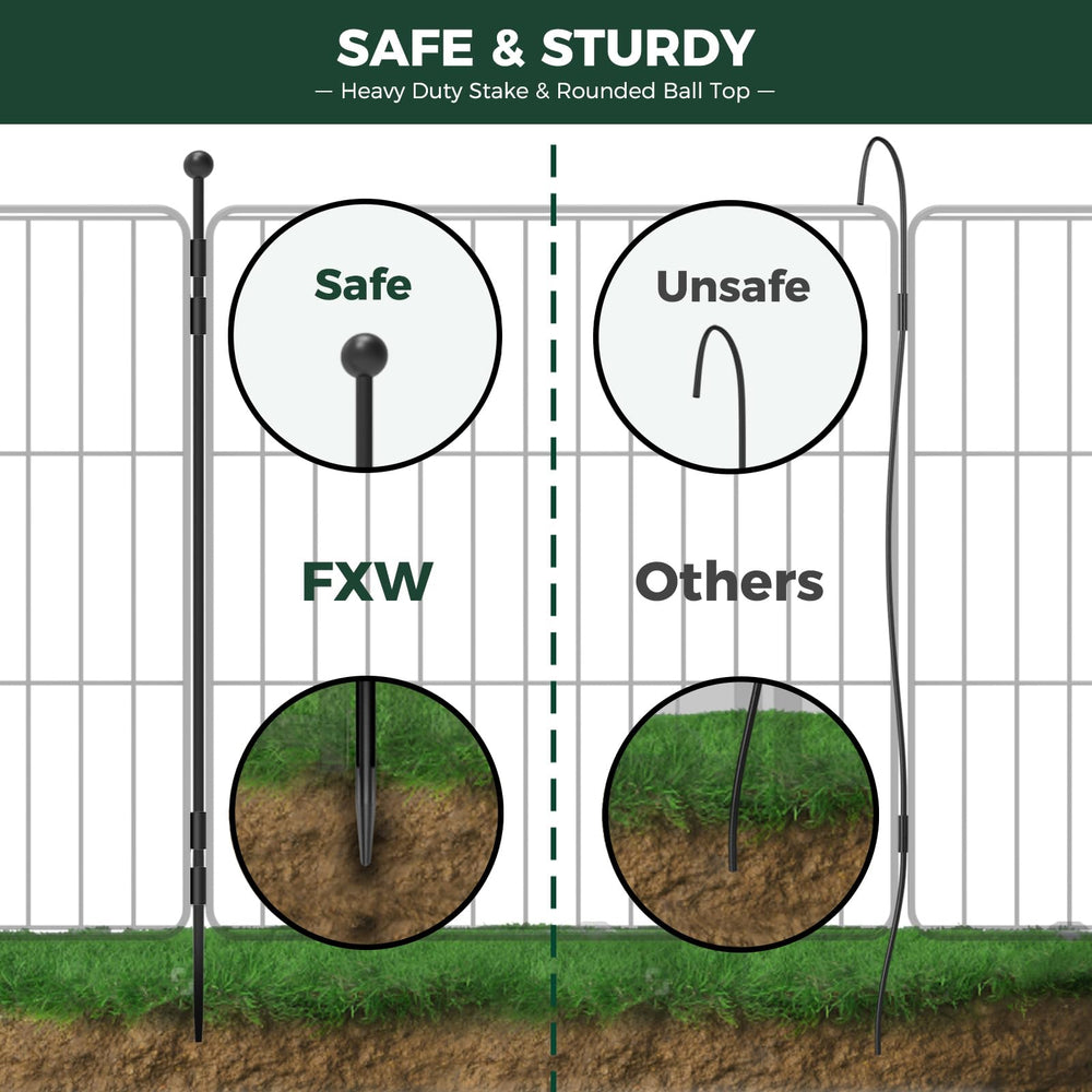 FXW MiniPaws uso interior-exterior, estabiliza con varillas metálicas para mayor seguridad.