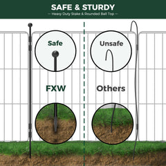 FXW MiniPaws uso interior-exterior, estabiliza con varillas metálicas para mayor seguridad.