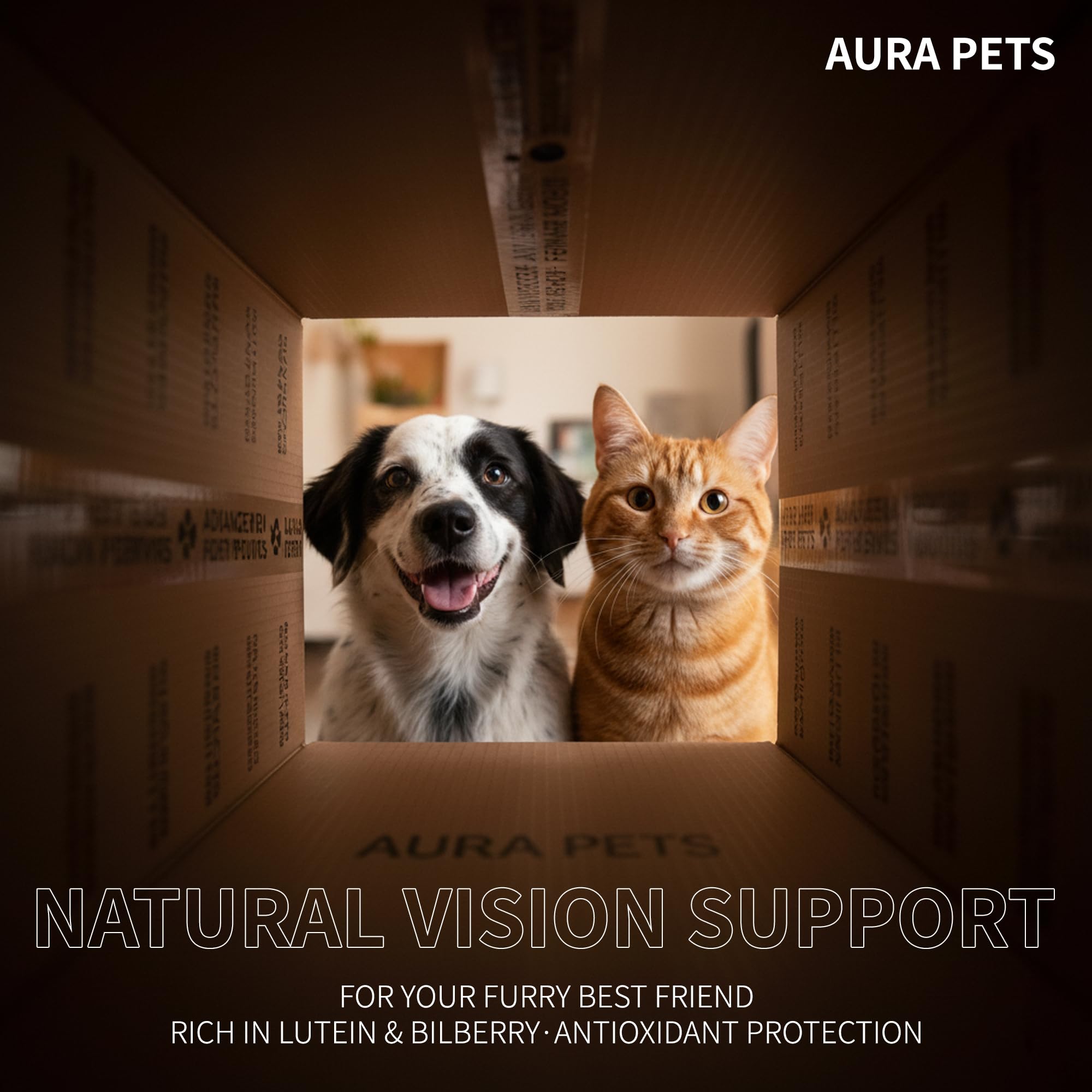 Aura Pets composición a base de plantas, ingredientes naturales.