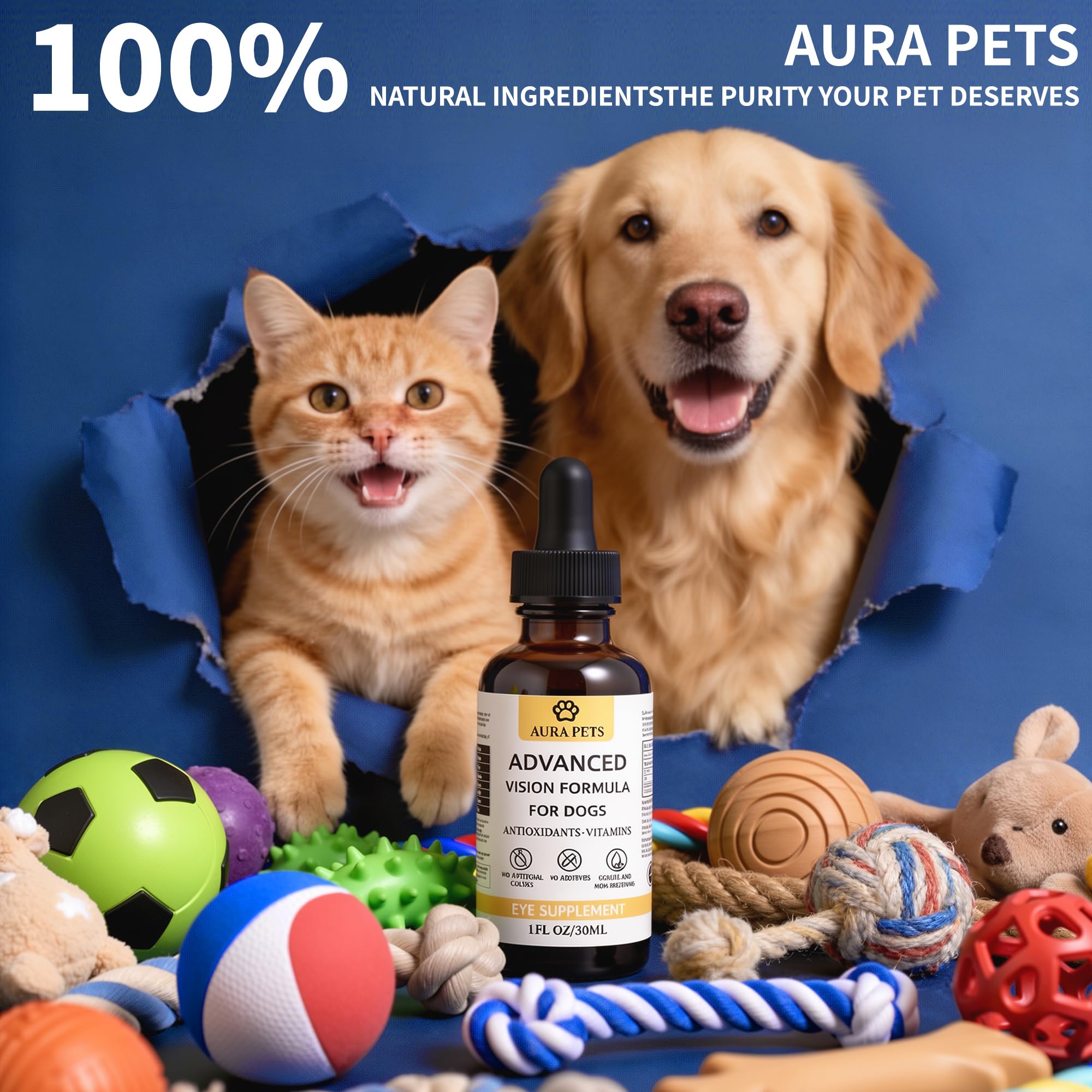 Aura Pets para perros activos y mayores, uso diario en casa.