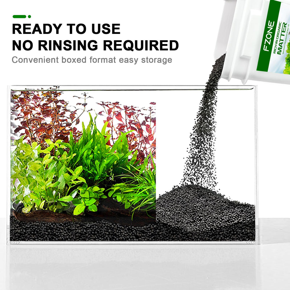 FZONE Sustrato para acuario uso-versátil con plantas y camarones.
