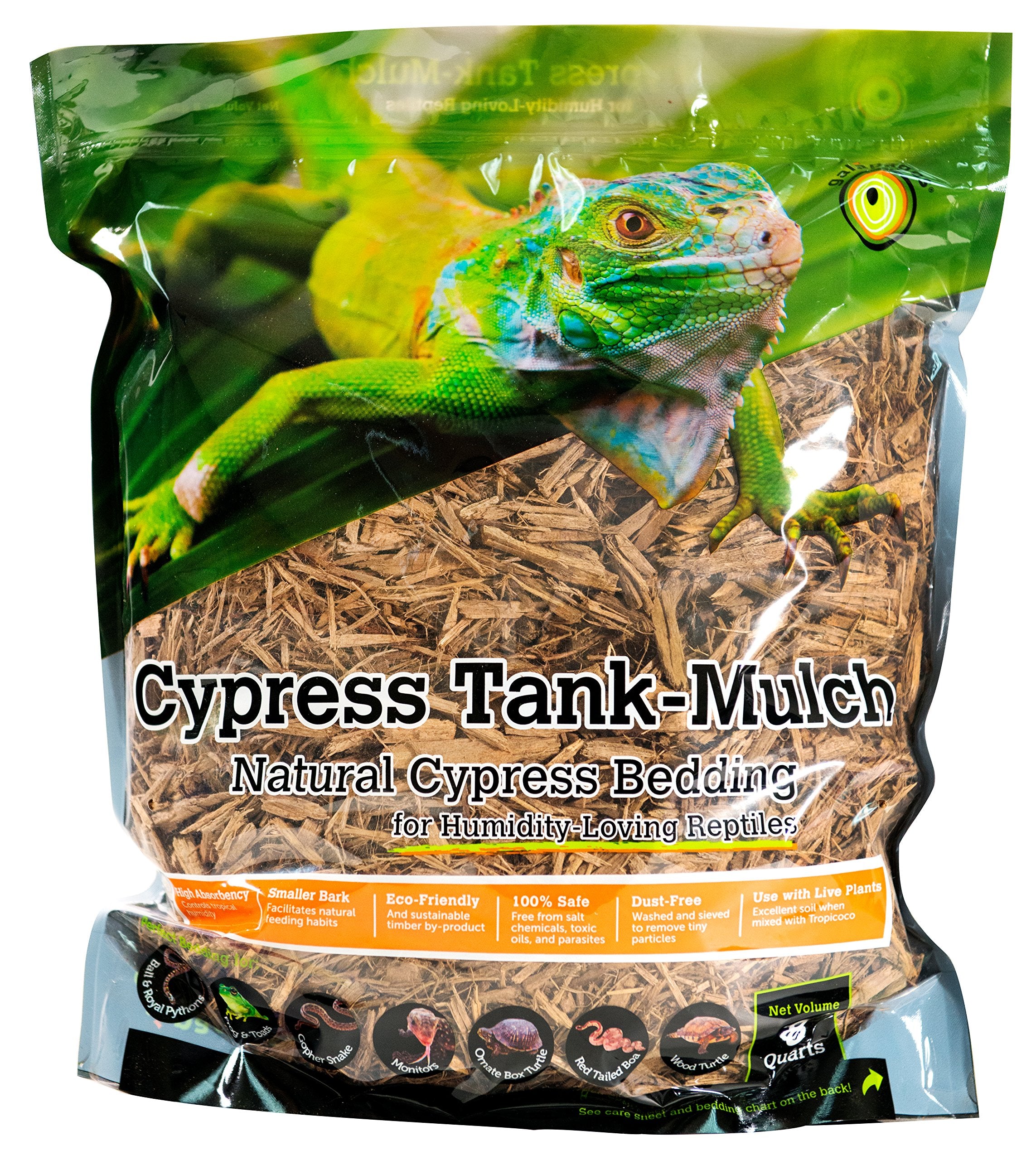 Galapagos Ciprés Tank Mulch: bolsa de 8 cuartos para sustrato limpio y natural