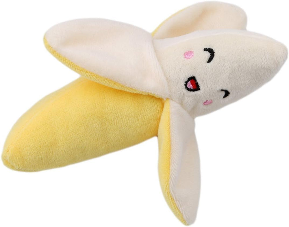 Peluche banana Galepromot, masticable y apto para lavado a máquina.