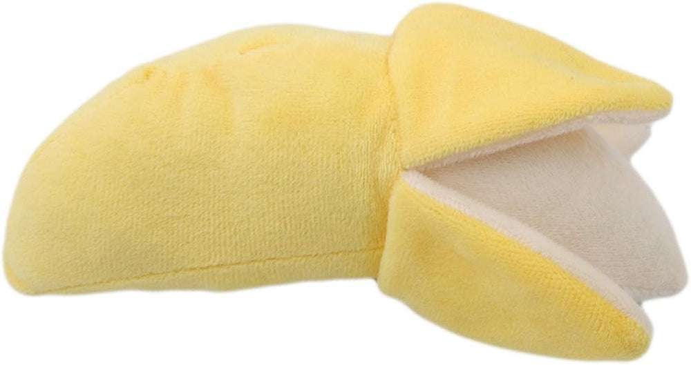 Set de tres peluches banana Galepromot, compacto y fácil de guardar.