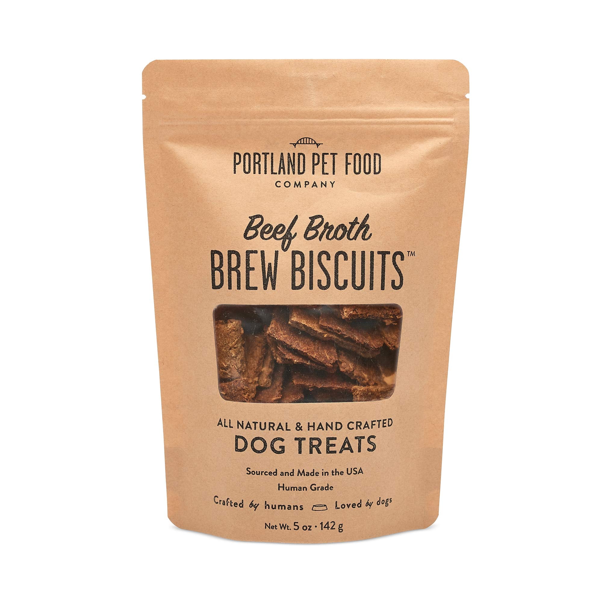 Galleta de caldo de res para perros, aroma natural y sabor atractivo.