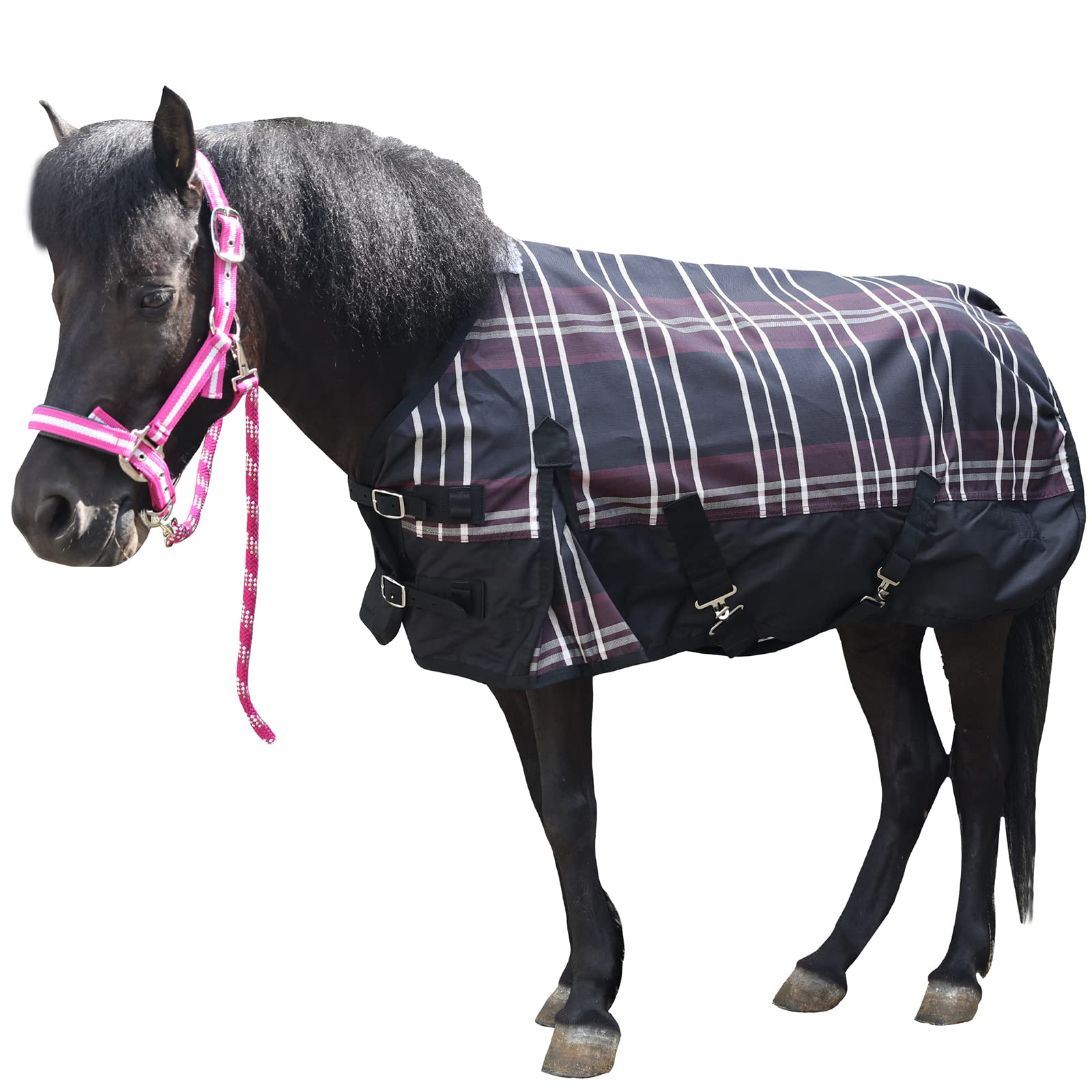 Gallopoff cobertor mini caballo 600D ripstop, protección impermeable para lluvia.
