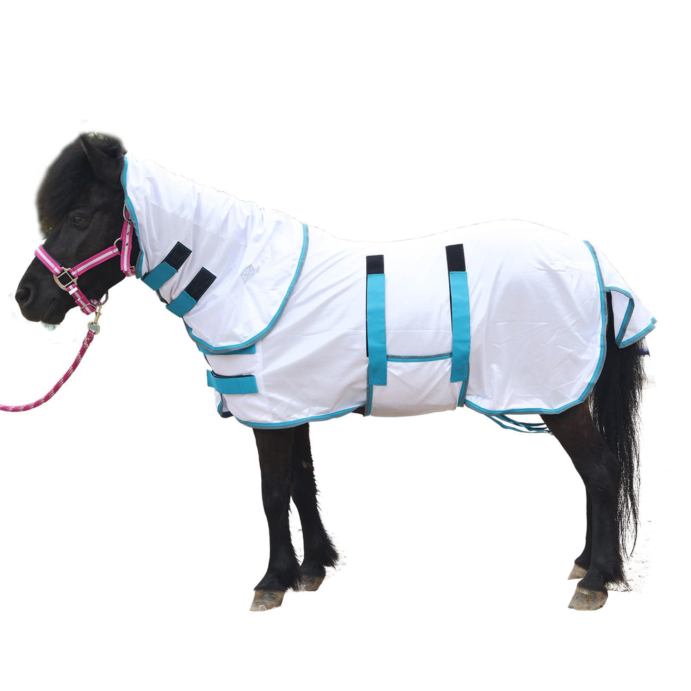 Gallopoff cobertor mini caballo con cuello desmontable protege del sol y moscas.