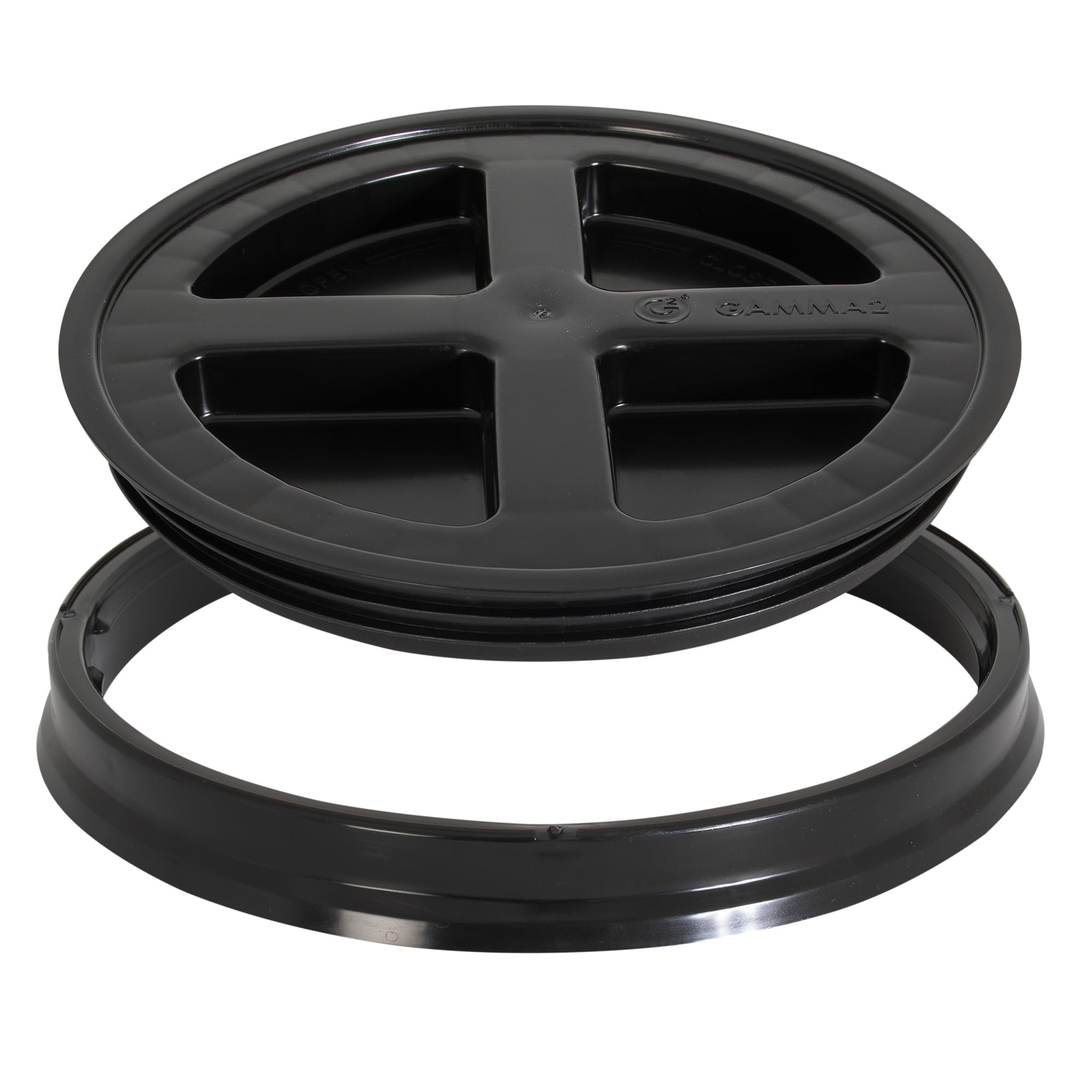 Gamma2 Gamma Seal hermética en cubo de 3-5 galones para almacenamiento seguro.