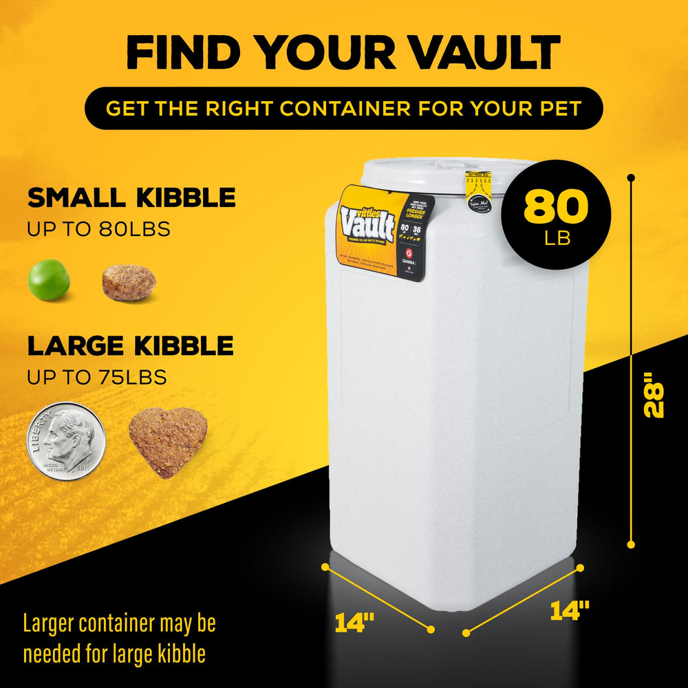 Gamma2 Vittles Vault con capacidad de 80 libras para kibble y otros granos