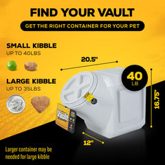 Gamma2 Vittles Vault Outback, diseño apilable, optimiza espacio en despensa o garaje.