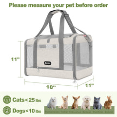 GAPZER transportín para gato, apertura superior para carga y verificación fácil.