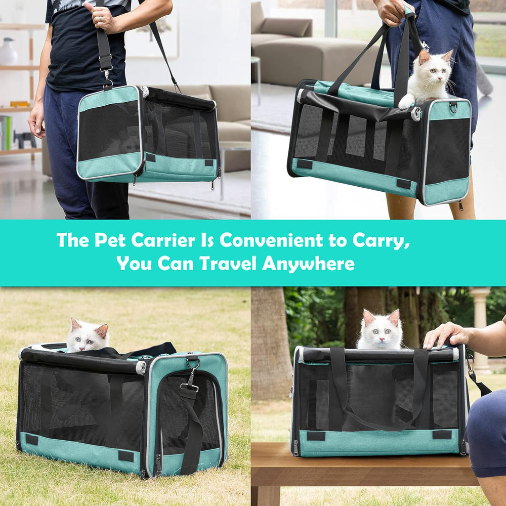 GAPZER transportín teal tela Oxford resistente para uso frecuente
