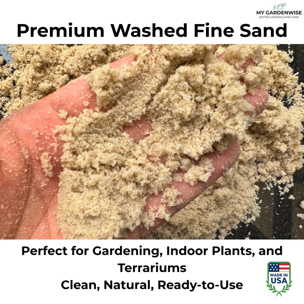 GARDENWISE Arena Fina para Suculentas, mejora drenaje en cactus y plantas tolerantes a la sequía.