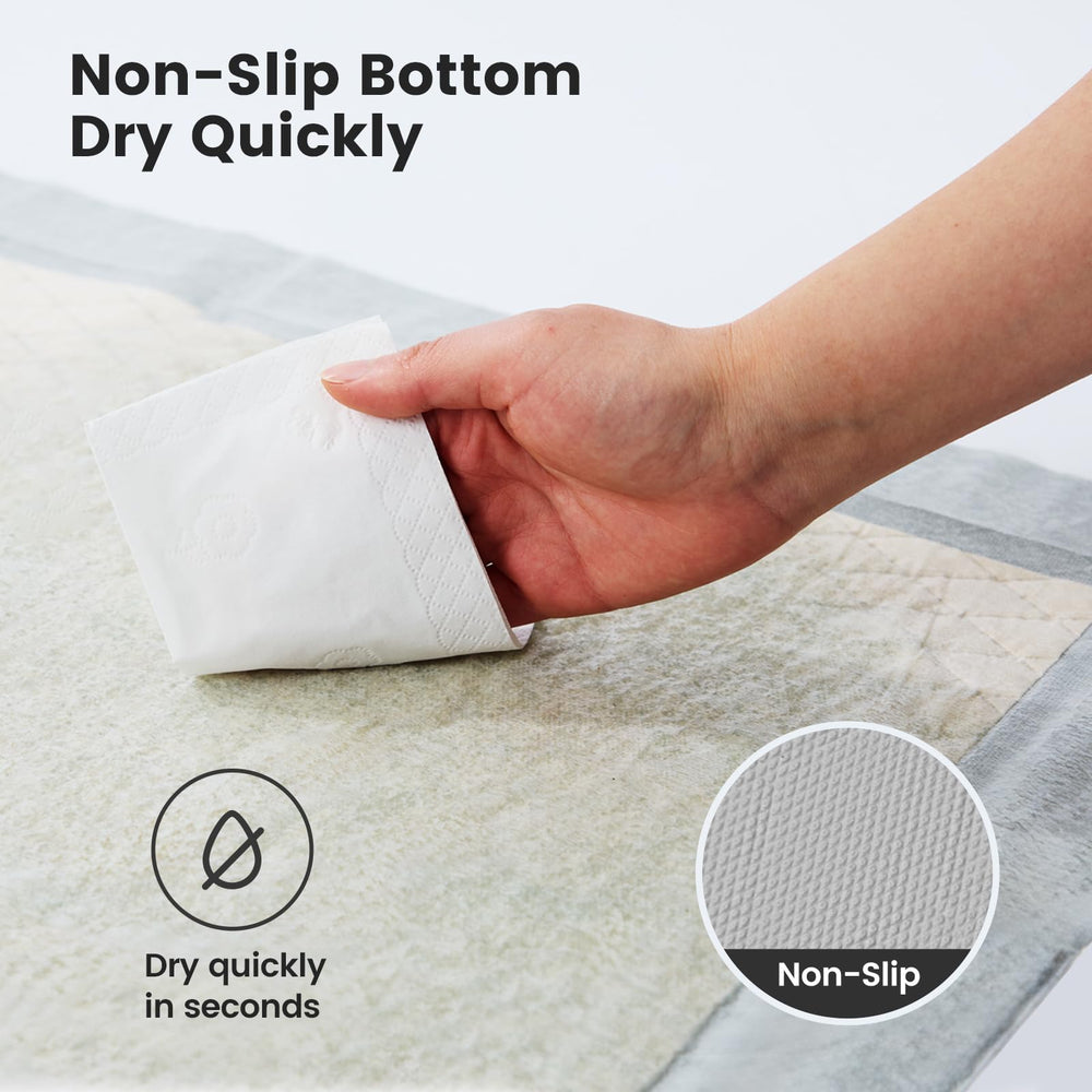 Gardner Pet absorción de 6 capas para mayor retención y seguridad del suelo.