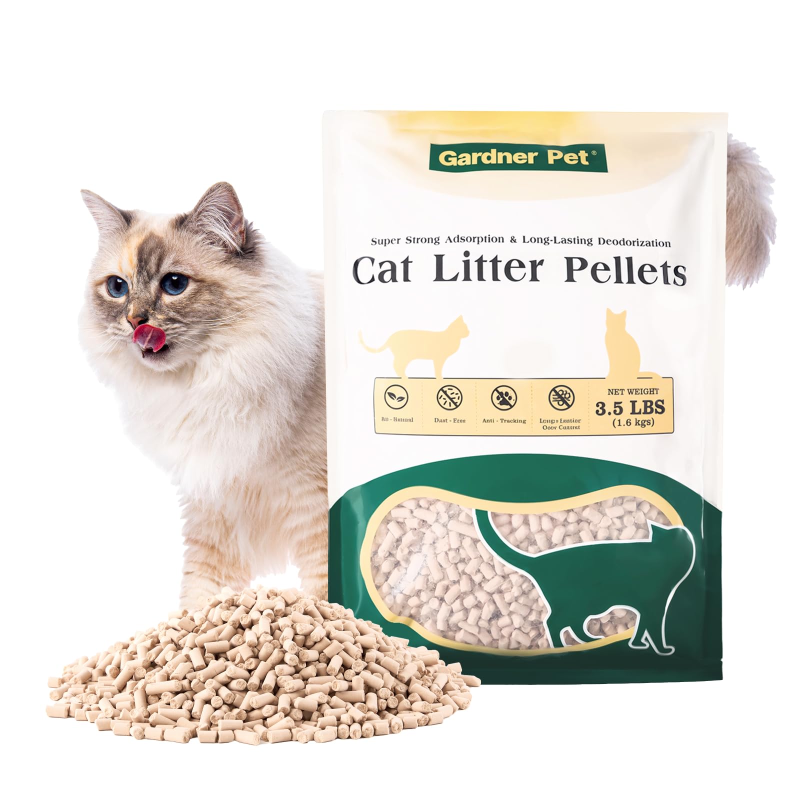 Gardner Pet bolitas para arena de gato: control de olor en la caja.