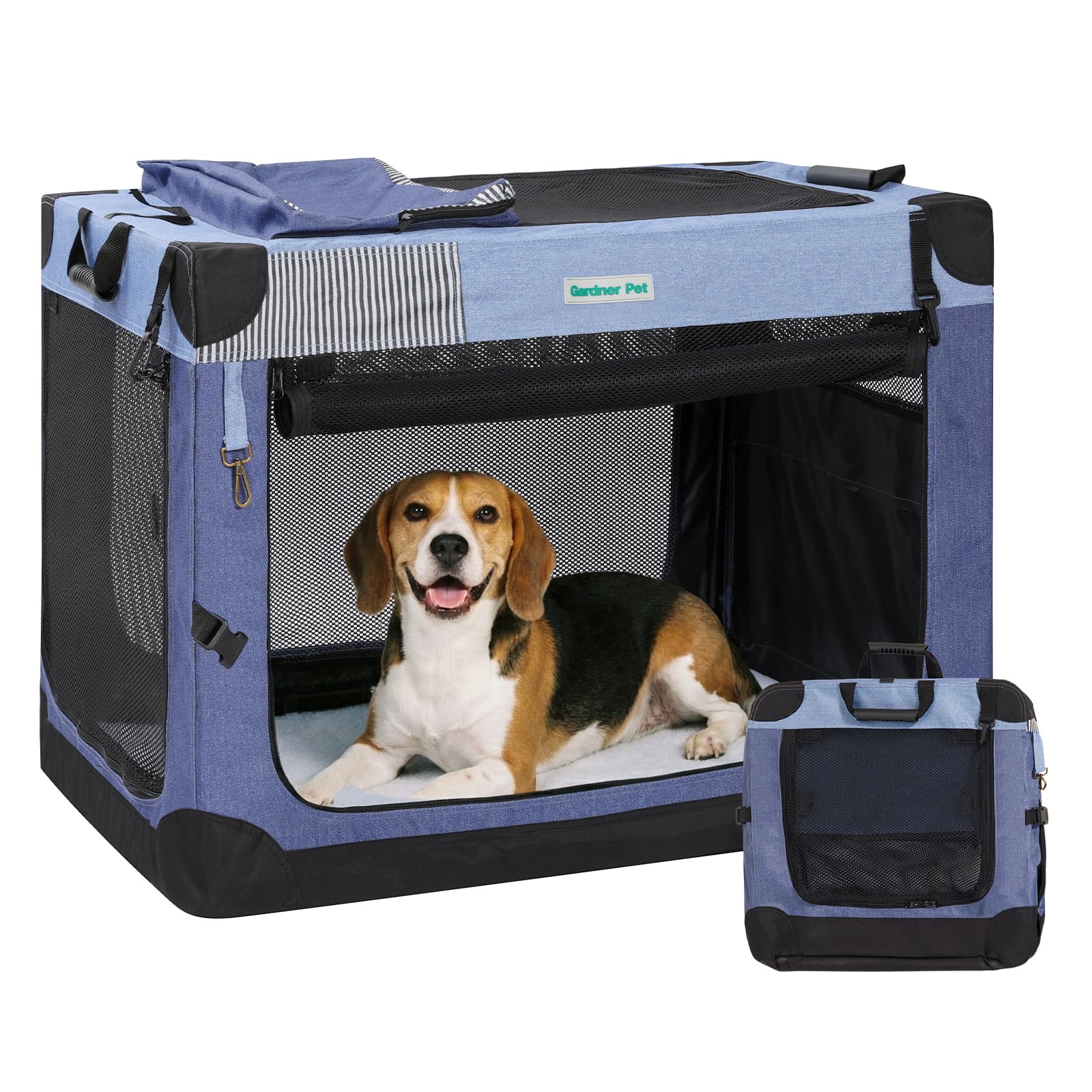 Gardner Pet caja colapsable para perro, diseño compacto para viajar.