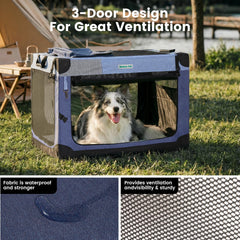 Gardner Pet caja con malla de ventilación amplia para comodidad.