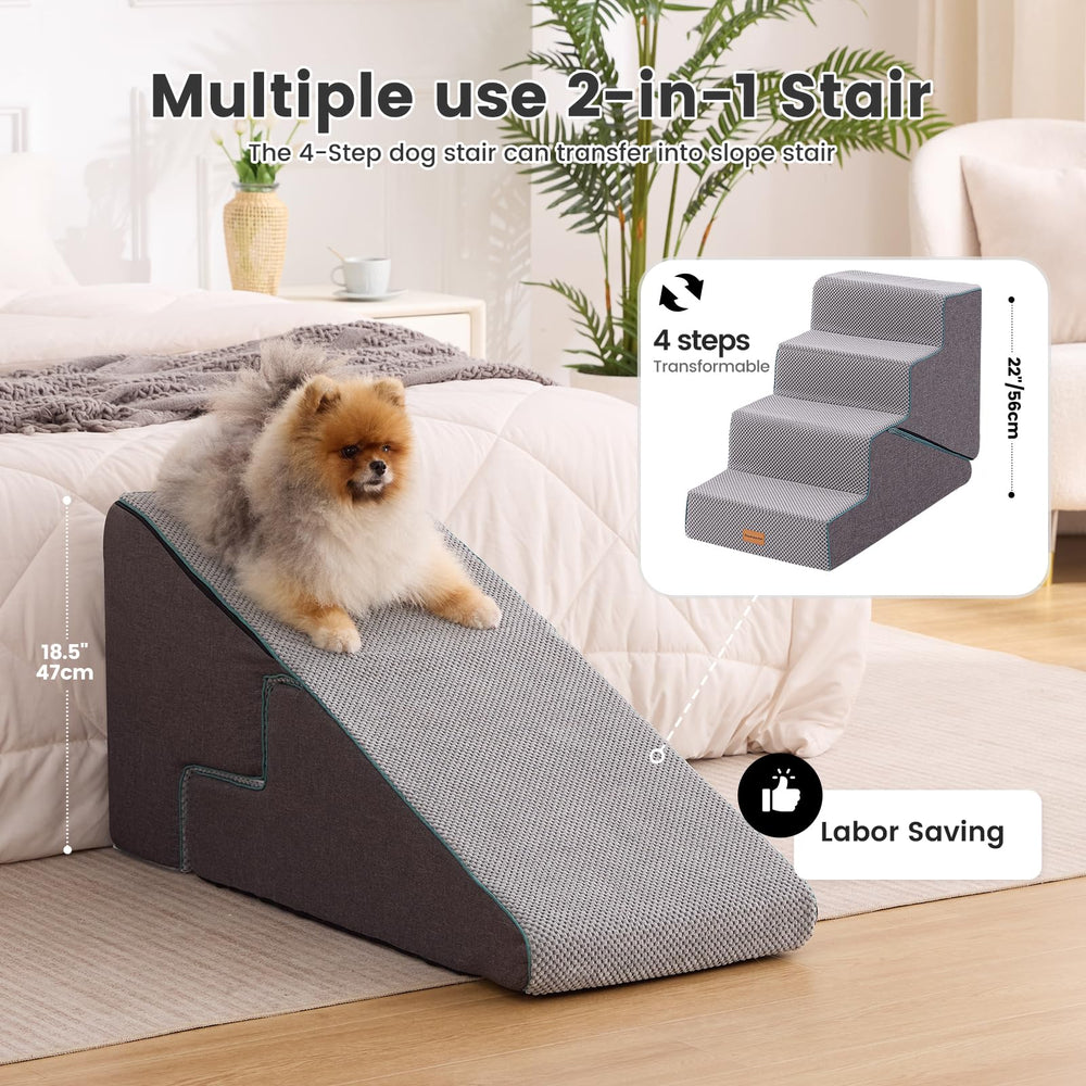 Gardner Pet escaleras, espuma 35D, soporte cómodo para subir