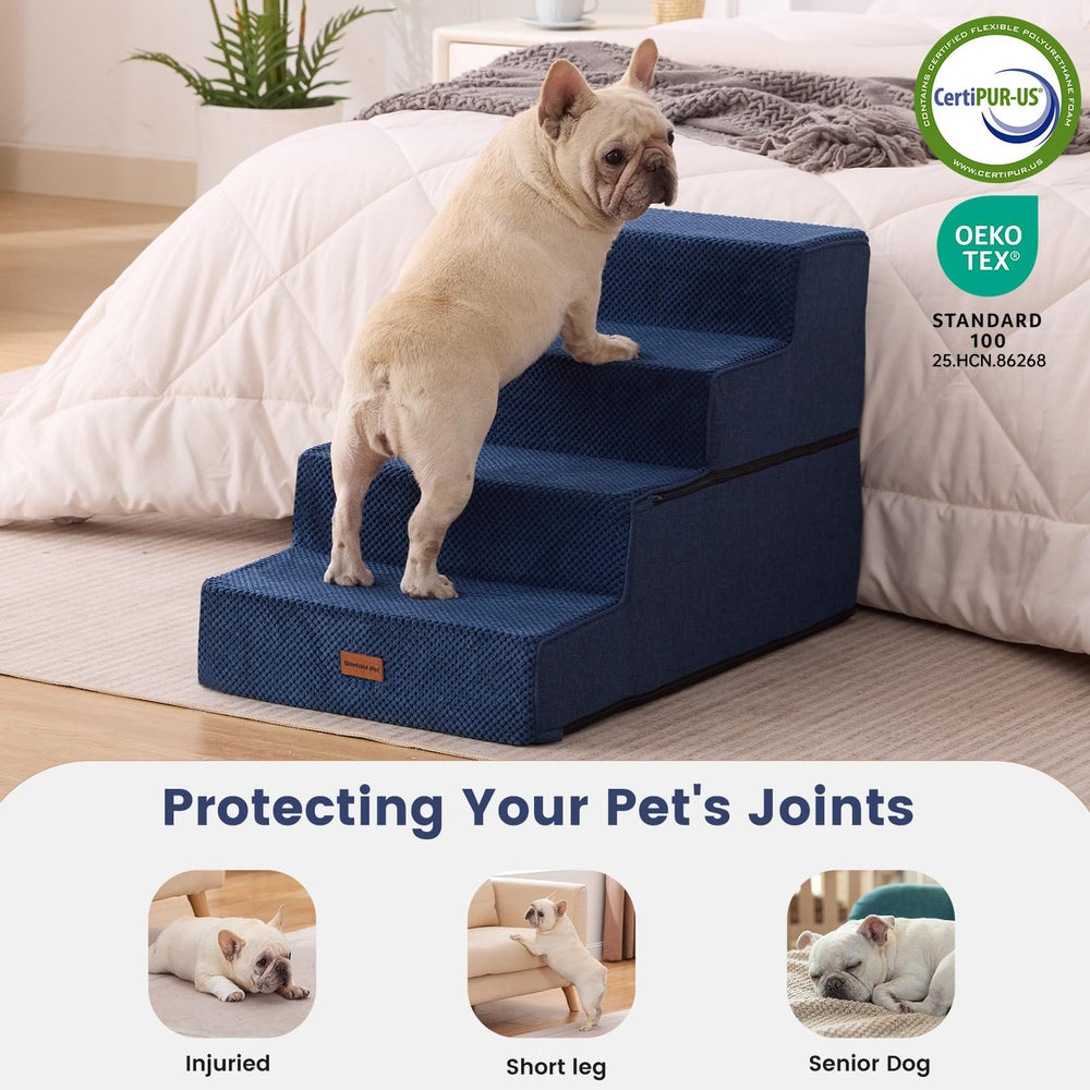Gardner Pet escalera sin montaje, lista para usar al sacarla de la caja.