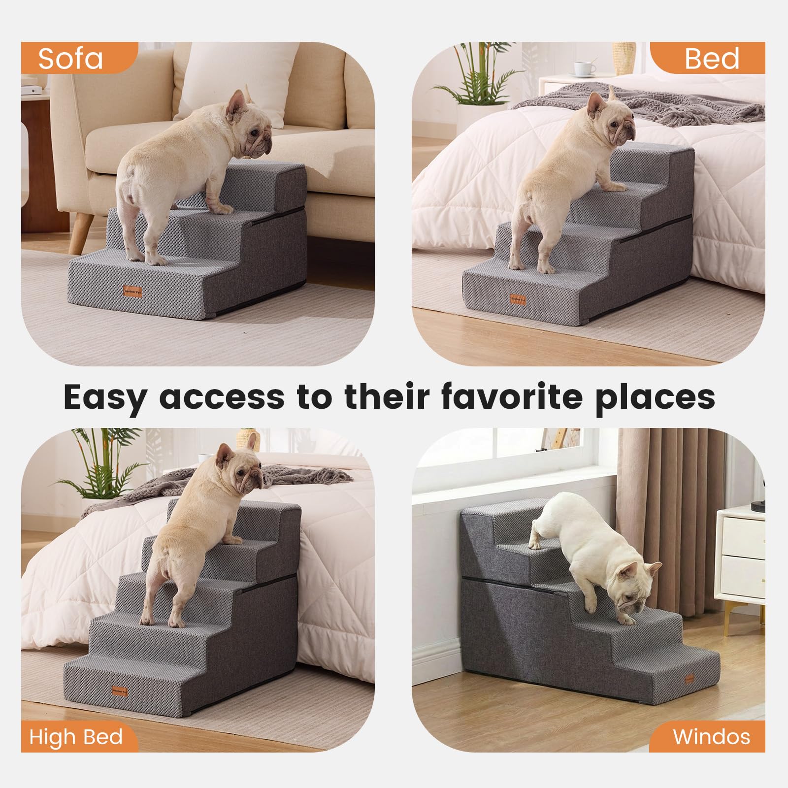 Escalera Gardner Pet lista para usar sin montaje inmediato