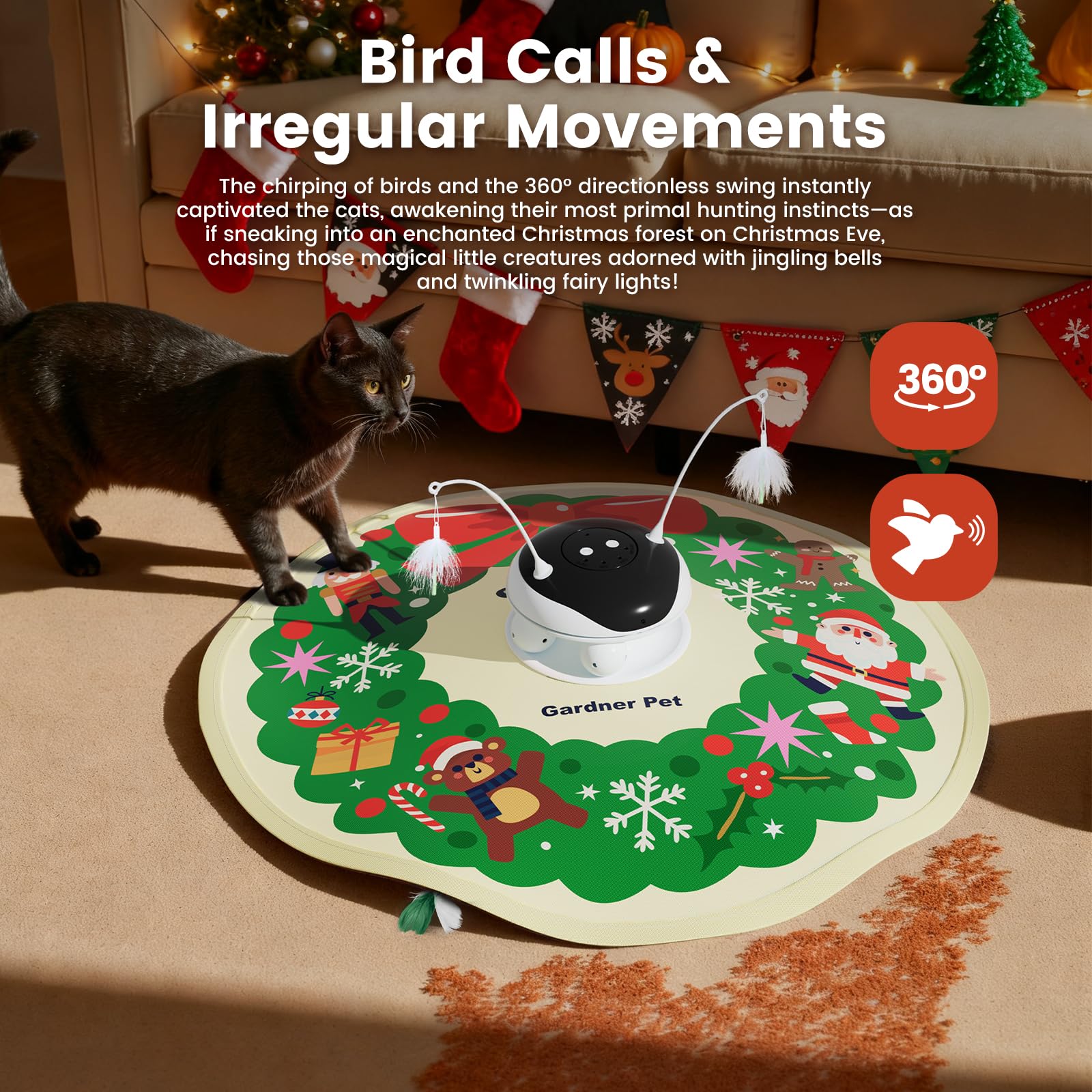 Gardner Pet 5en1: canto de pajaro real para estímulo auditivo.