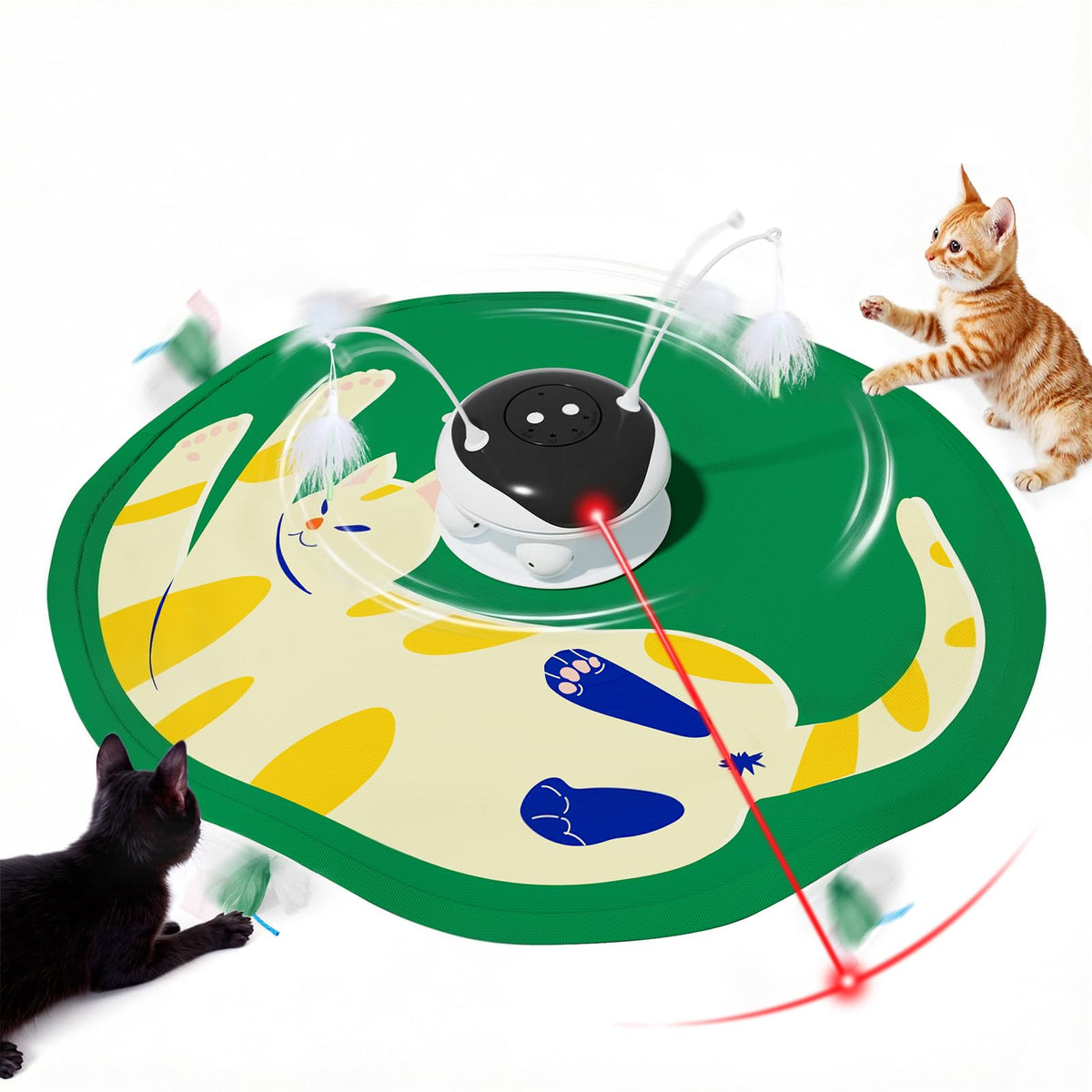 Gardner Pet Juguete 5 en 1: emboscada frontal que activa la curiosidad felina.