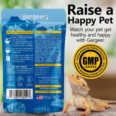 Gargeer dieta gel dragón barbudo adulto, ideal para nutrición completa.